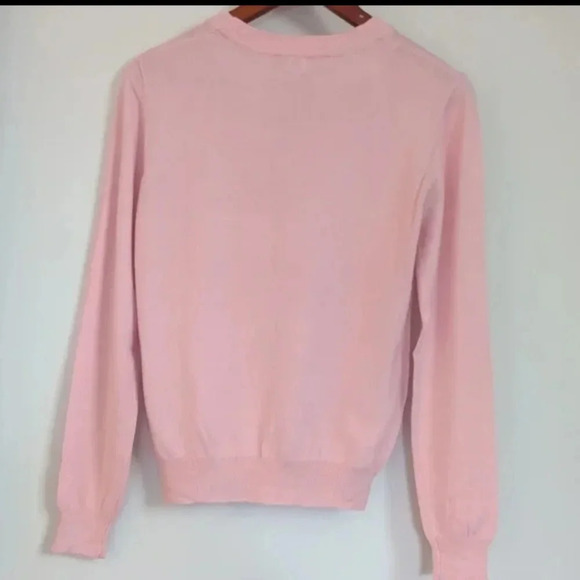 🌴2/$25🌴UNIQ | Light Pink Lightweight Stretchy Cutout Sweater Size Small - Picture 2 of 4